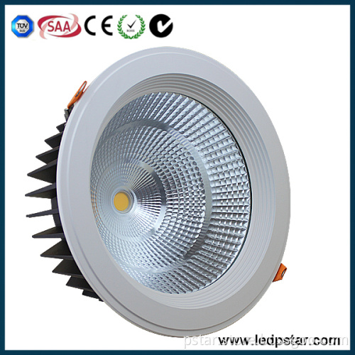 25W deep reflective cup no glare Citizen COB IP44 cut hole 170mm 4000K fixed recessed ceiling lamp led downlight